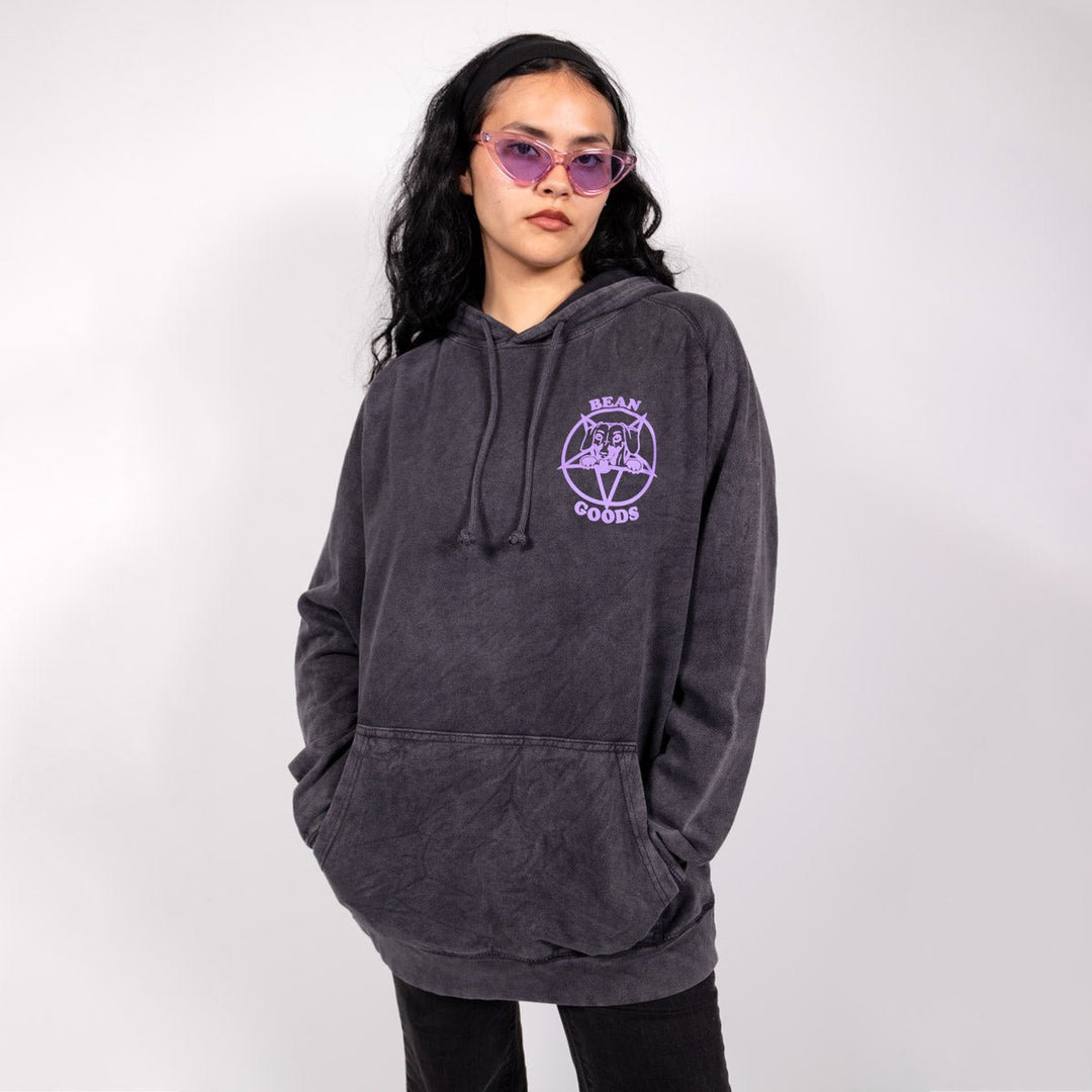 wiener worship unisex hoodie | vintage wash - bean goods