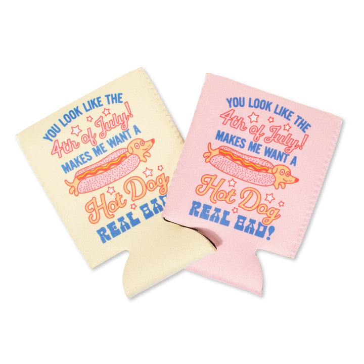 4th of July hot dog can cooler - bean goods