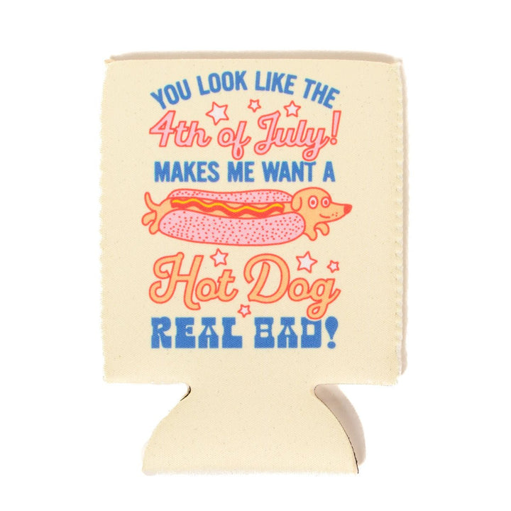 4th of July hot dog can cooler - bean goods