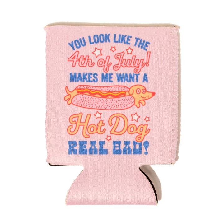 4th of July hot dog can cooler - bean goods