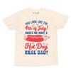 4th of July hot dog unisex tee | cream