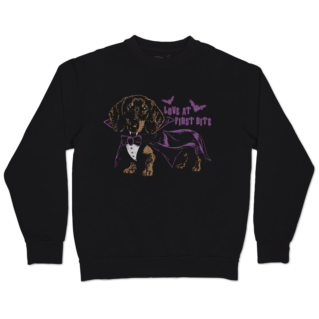 love at first bite unisex crew sweatshirt - bean goods