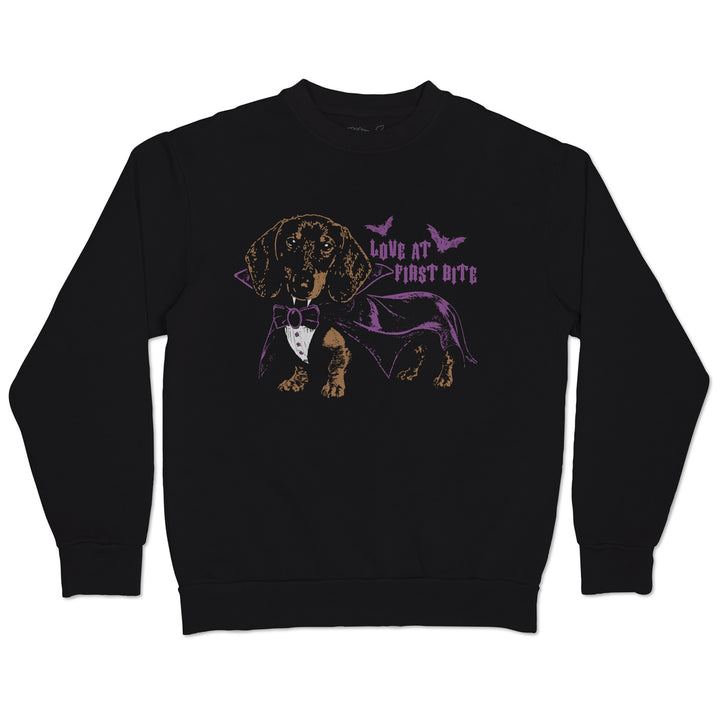 love at first bite unisex crew sweatshirt - bean goods