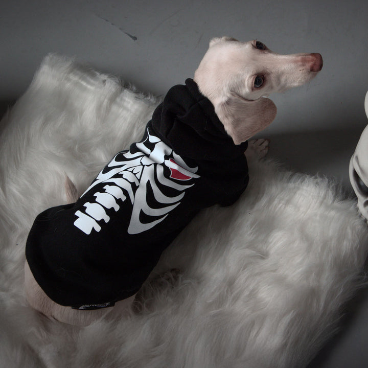 skeleween doxie hoodie