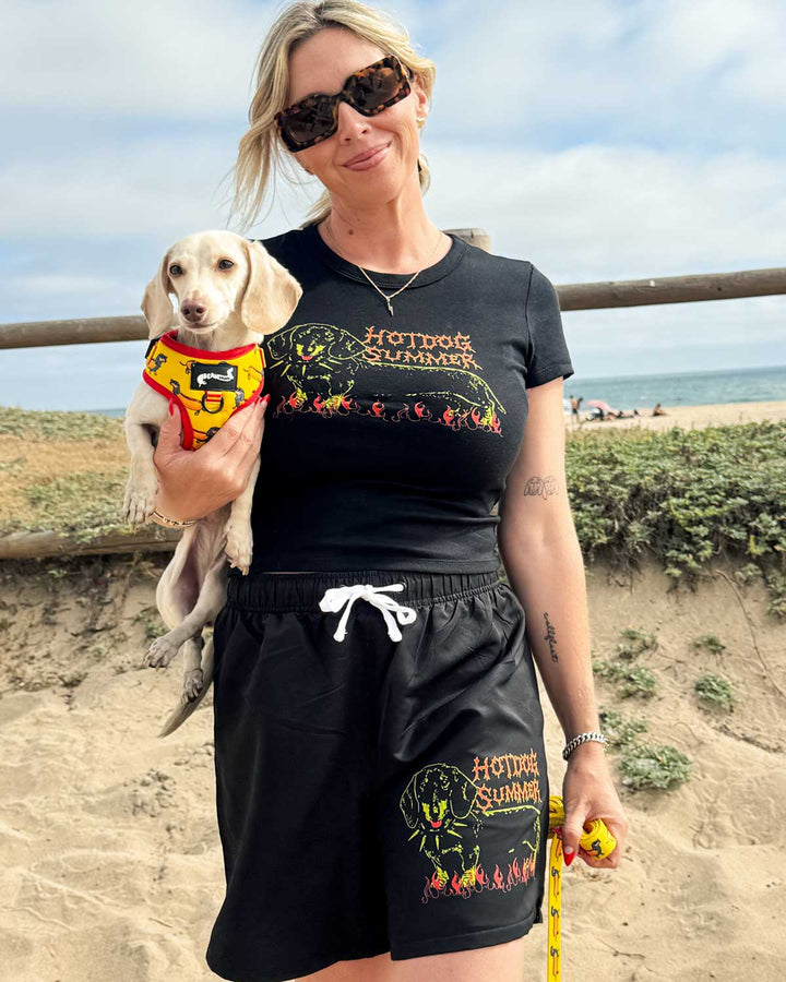 hot dog summer running shorts