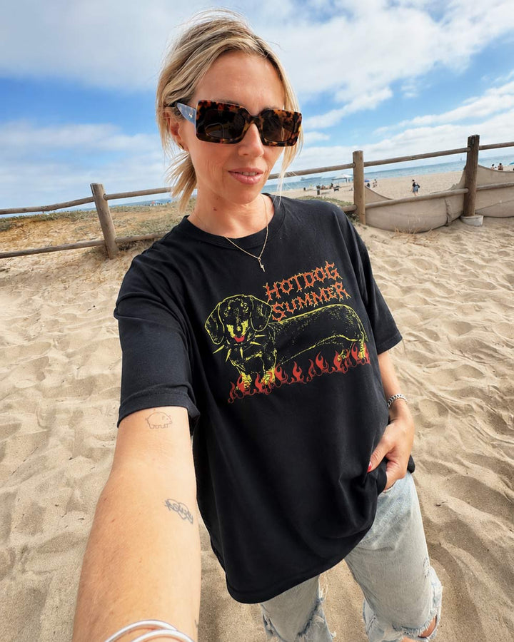 hot dog summer unisex tee