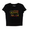 hot dog summer cropped baby tee