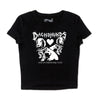 dachshunds are cute cropped baby tee