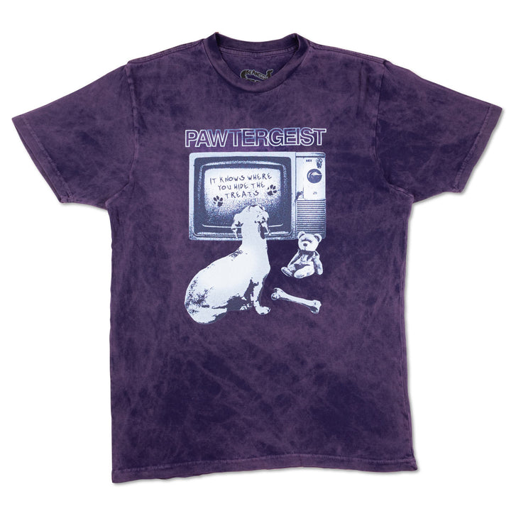 pawtergeist unisex tee | purple mineral wash