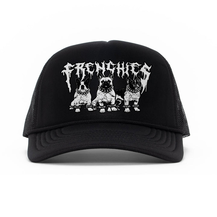 heavy metal hounds trucker hat | frenchie