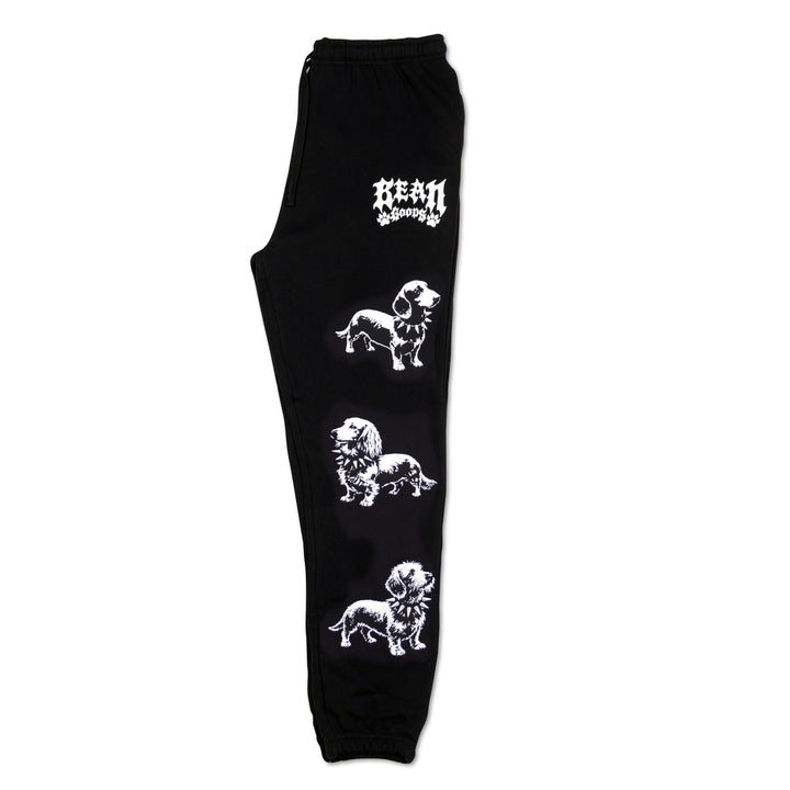 heavy metal hounds unisex scrunch sweatpants | dachshund