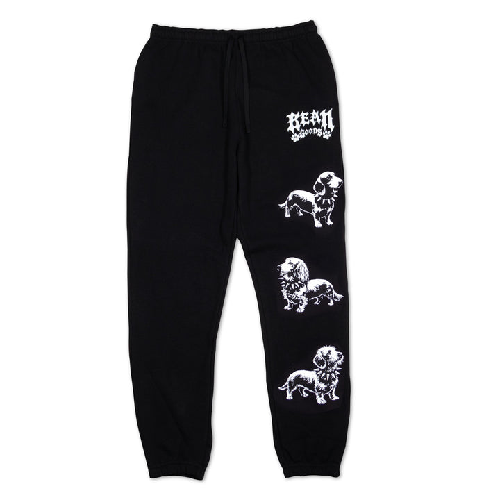 heavy metal hounds unisex scrunch sweatpants | dachshund