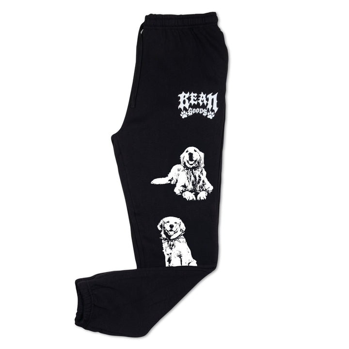 heavy metal hounds unisex scrunch sweatpants | golden retriever