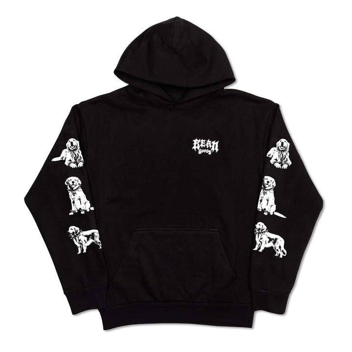 heavy metal hounds unisex hoodie | golden retriever