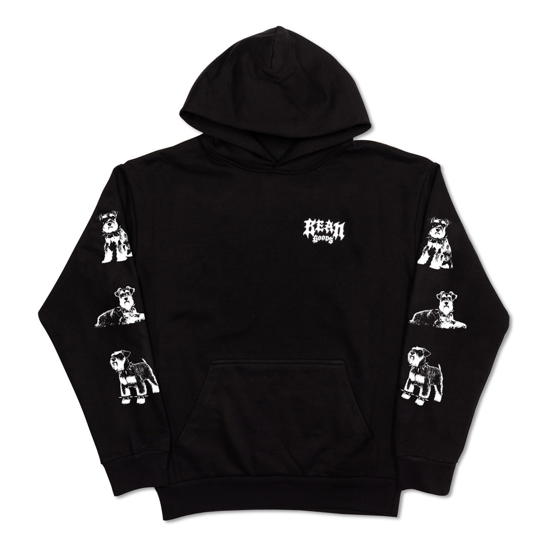 heavy metal hounds unisex hoodie | schnauzer