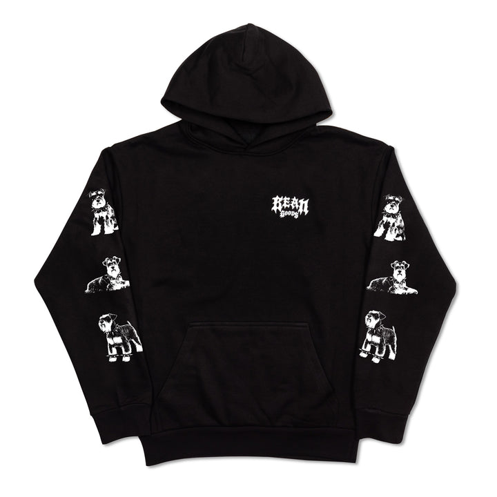 heavy metal hounds unisex hoodie | schnauzer