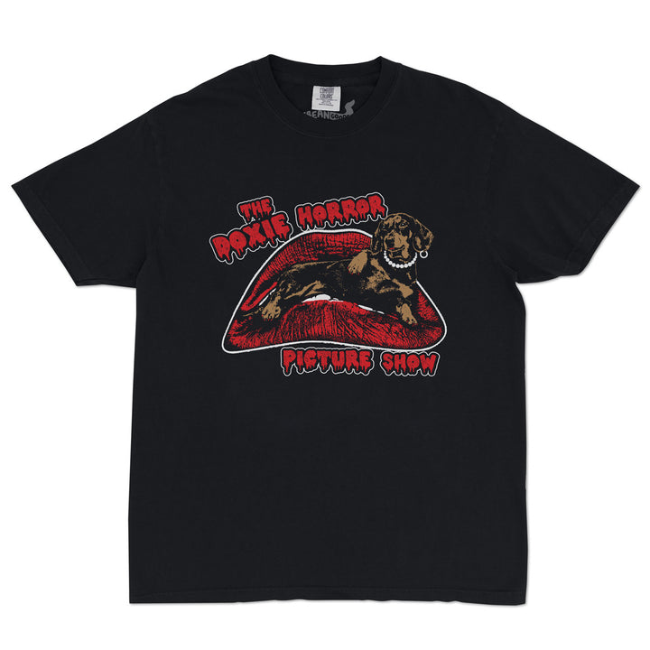doxie horror picture show unisex tee - bean goods