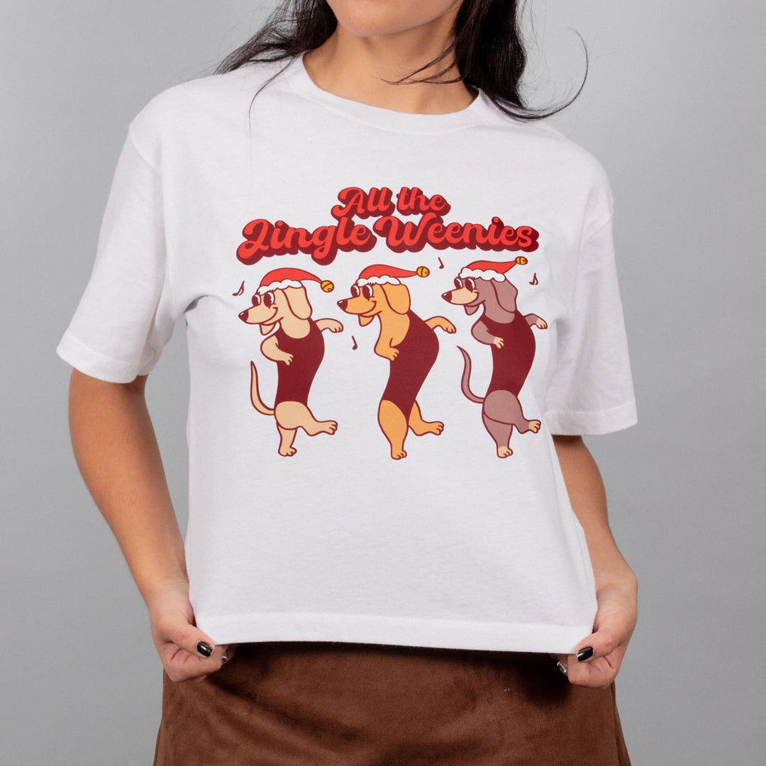 all the jingle weenies boxy cropped tee