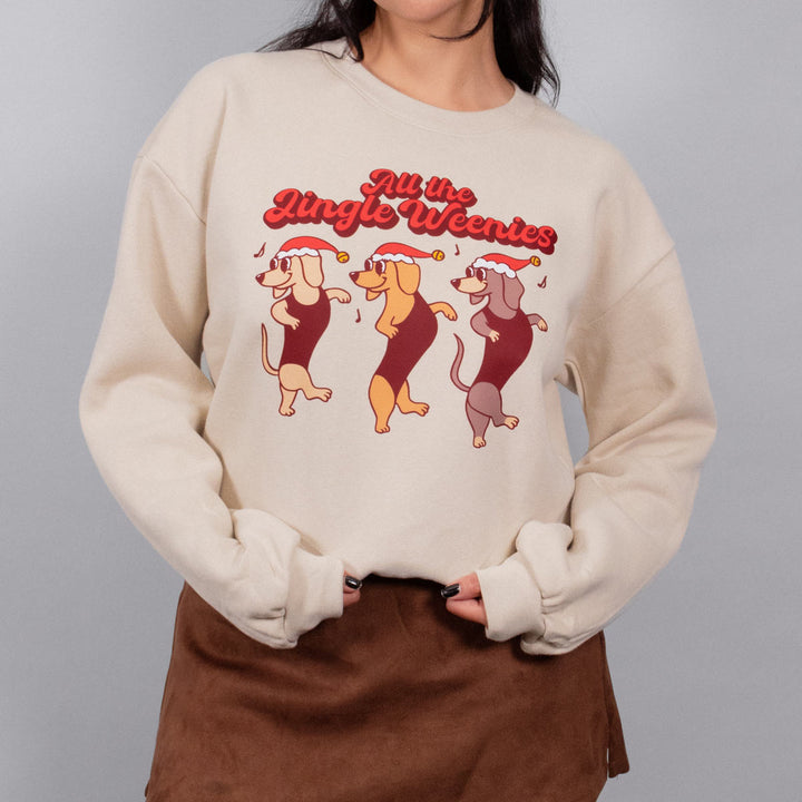 all the jingle weenies boxy crew sweatshirt