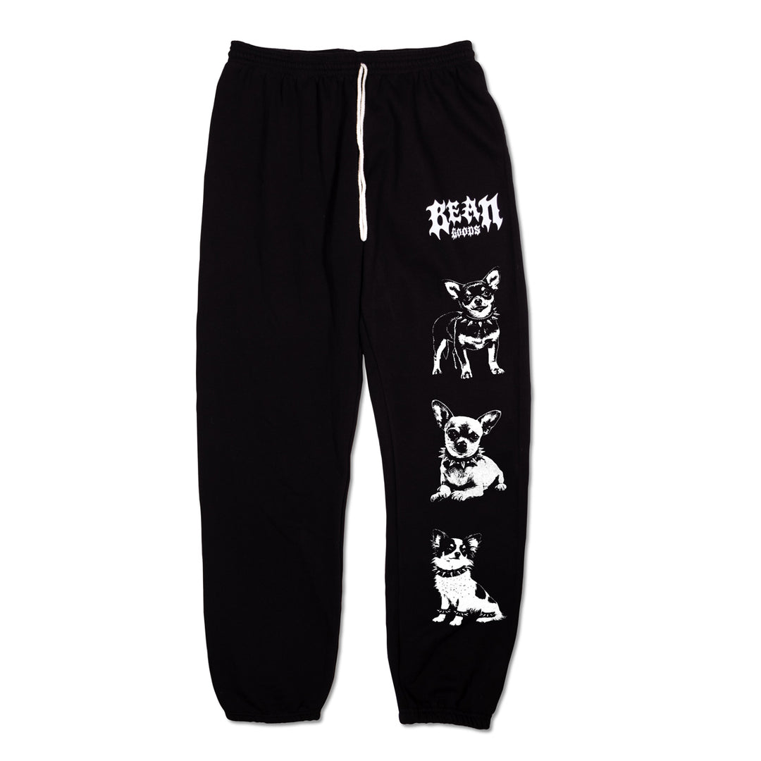 heavy metal hounds unisex scrunch sweatpants | chihuahua