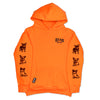 heavy metal hounds unisex hoodie | chihuahua | hunter orange