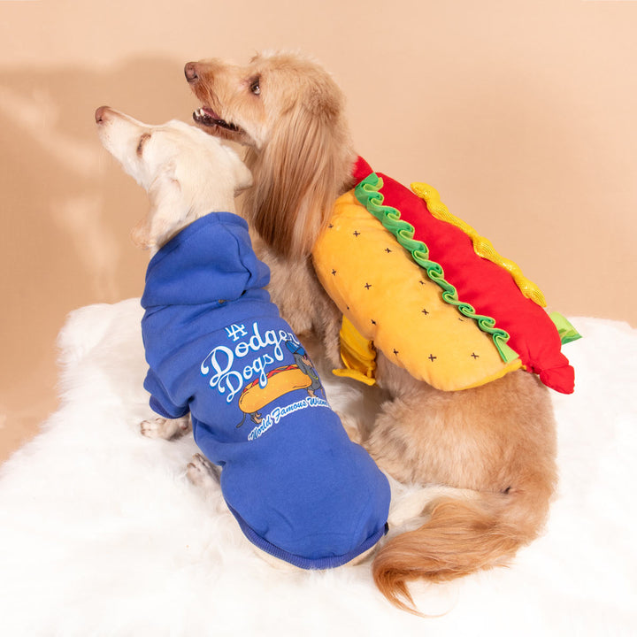 LA dodger dogs doxie hoodie