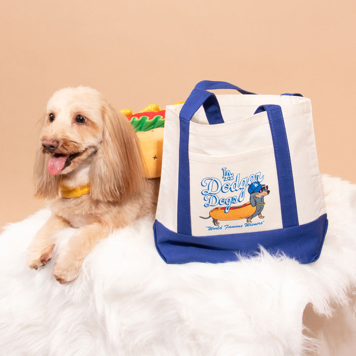 LA dodger dogs mini tote