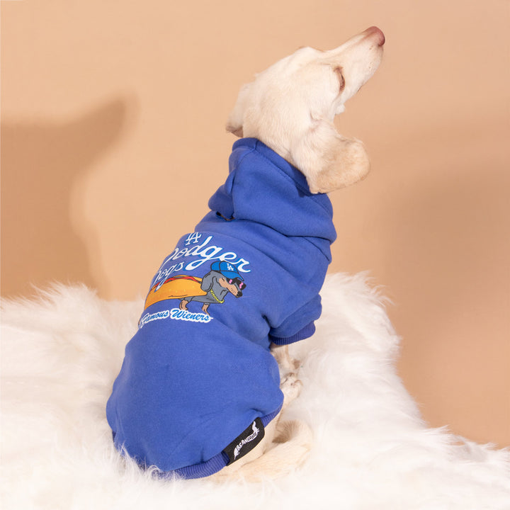 LA dodger dogs doxie hoodie