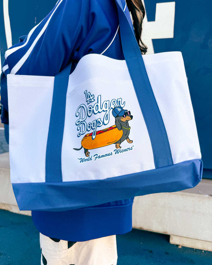 LA dodger dogs maxi tote