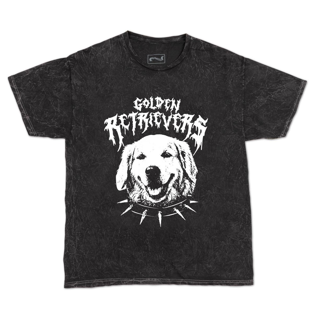 golden retriever unisex tee | midnight mineral wash
