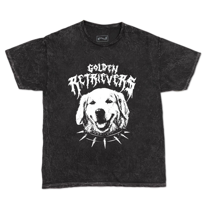 golden retriever unisex tee | midnight mineral wash