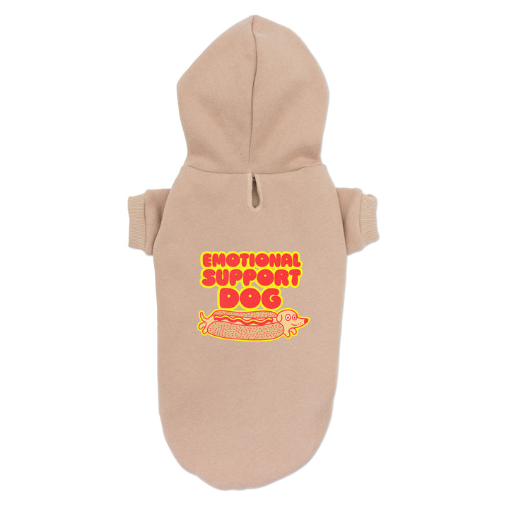 emotional support dog doxie hoodie