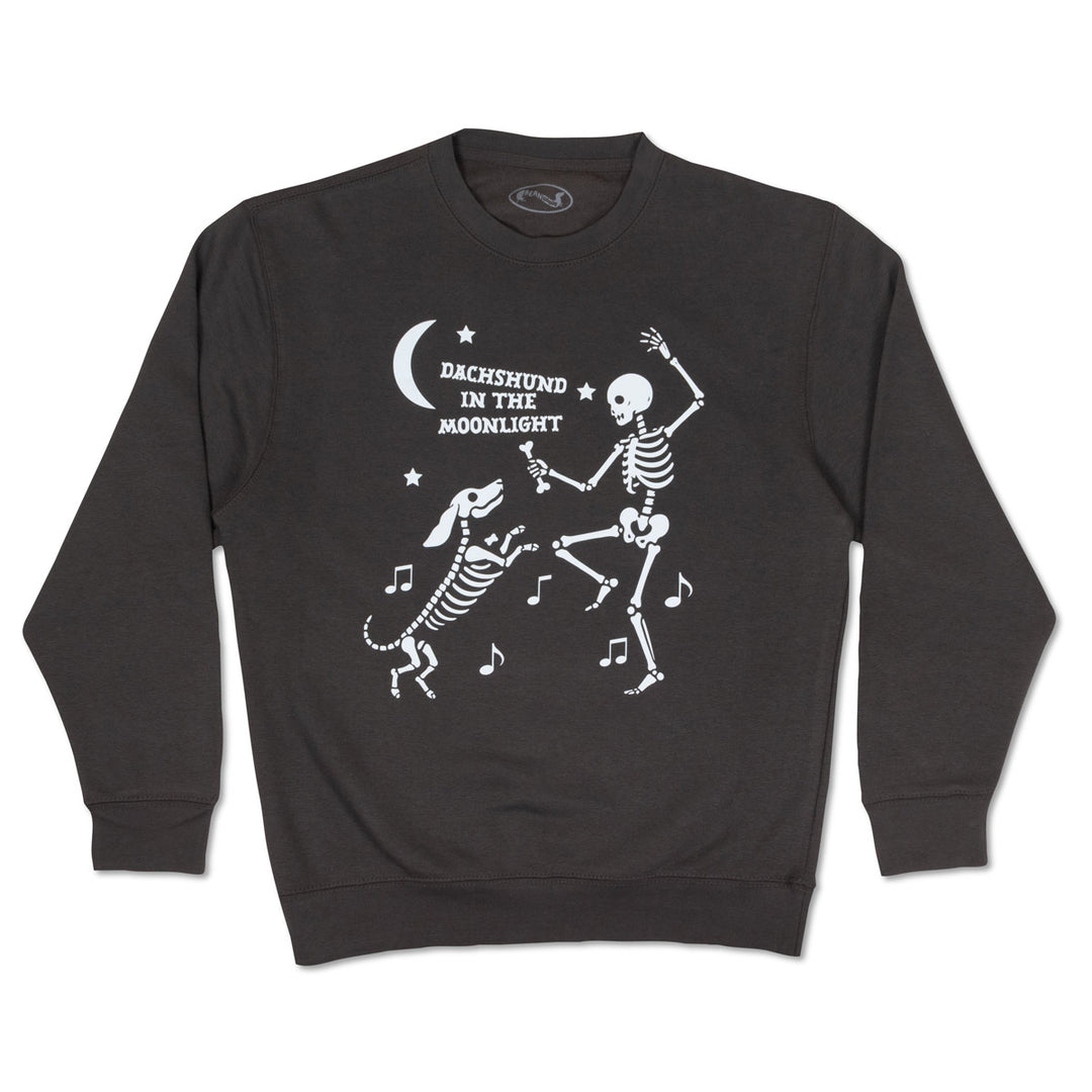 dachshund in the moonlight unisex crew sweatshirt - bean goods