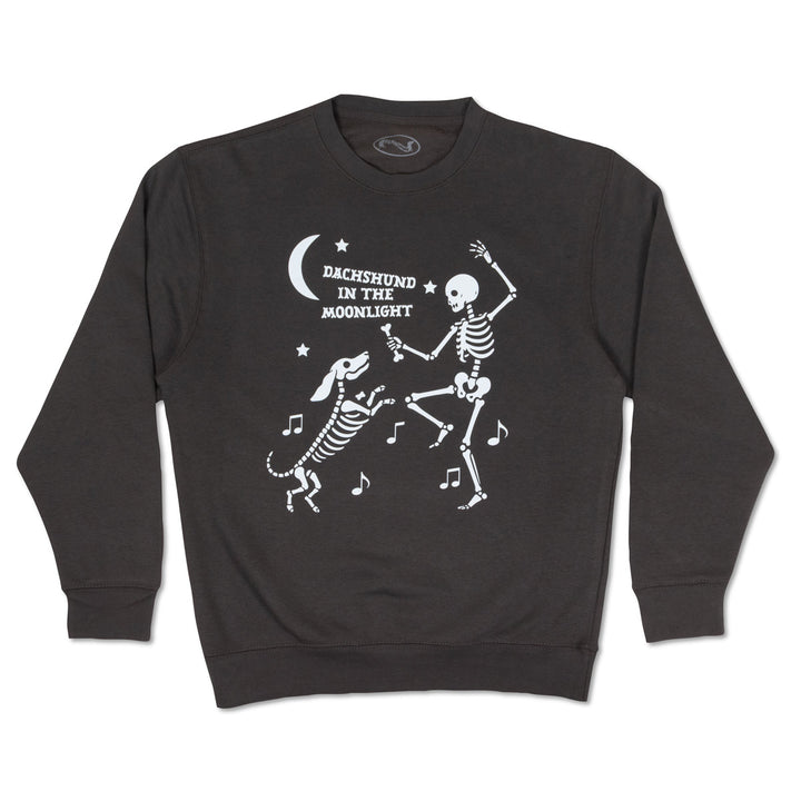 dachshund in the moonlight unisex crew sweatshirt - bean goods