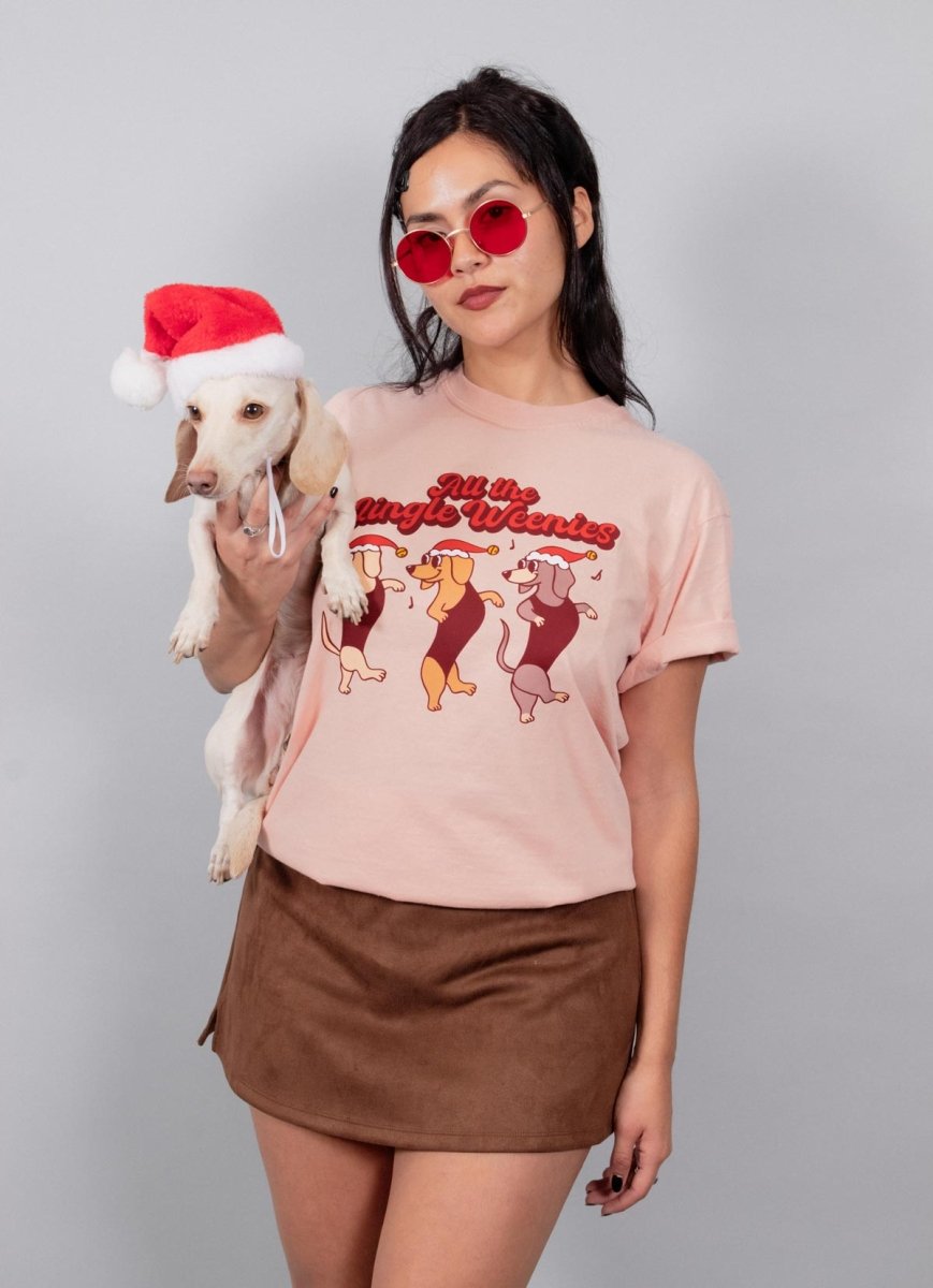all the jingle weenies unisex tee - bean goods