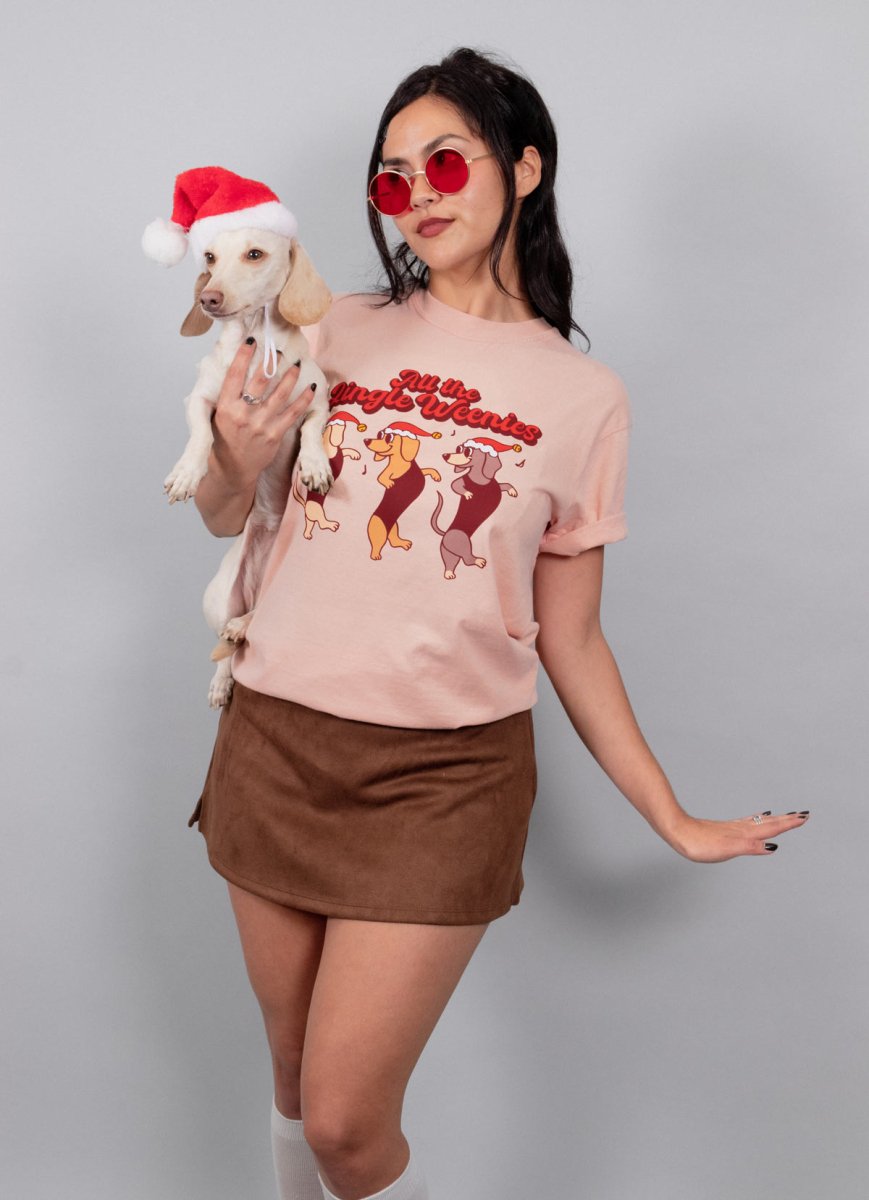 all the jingle weenies unisex tee - bean goods
