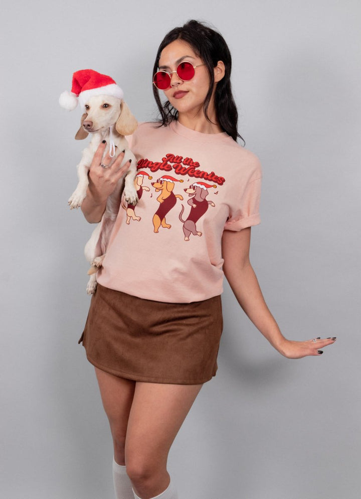 all the jingle weenies unisex tee - bean goods