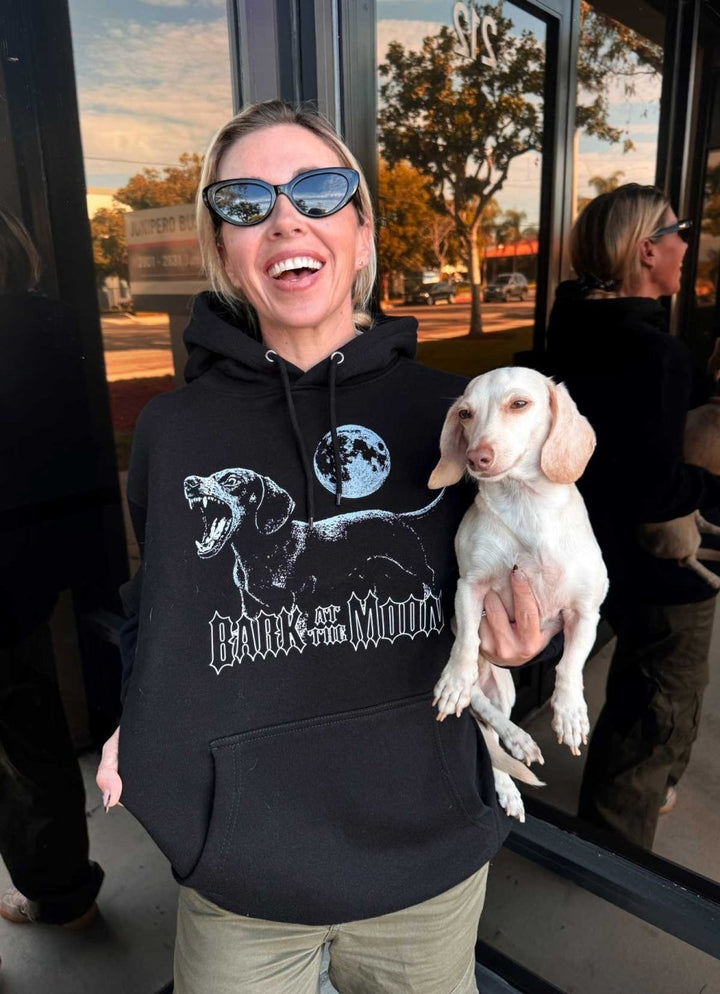 bark at the moon unisex hoodie - bean goods