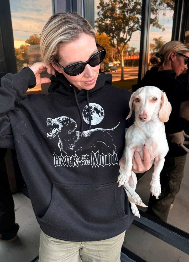 bark at the moon unisex hoodie - bean goods
