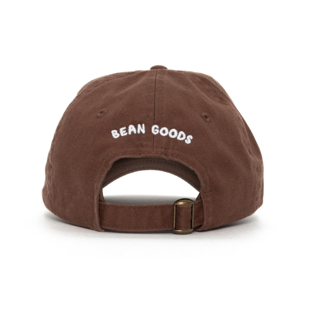 bean goods basics embroidered dad hat | chocolate - bean goods