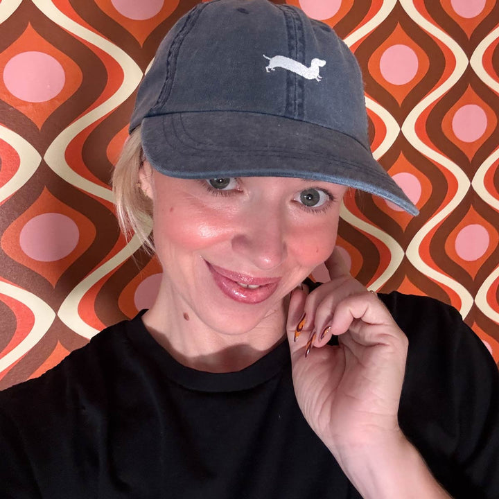 bean goods basics embroidered dad hat | indigo - bean goods