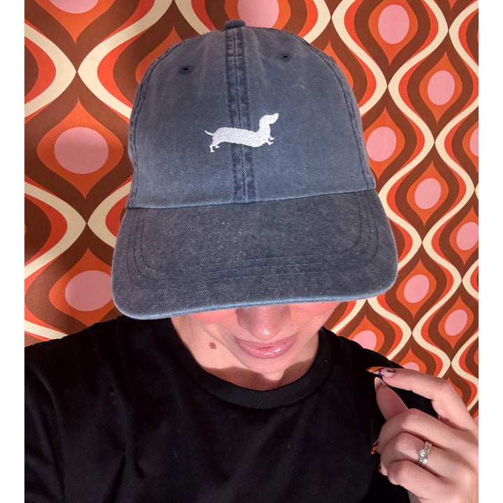 bean goods basics embroidered dad hat | indigo - bean goods