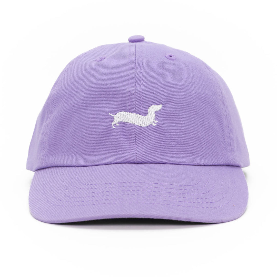 bean goods basics embroidered dad hat | puppy purple - bean goods
