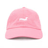 bean goods basics embroidered dad hat | ween pink