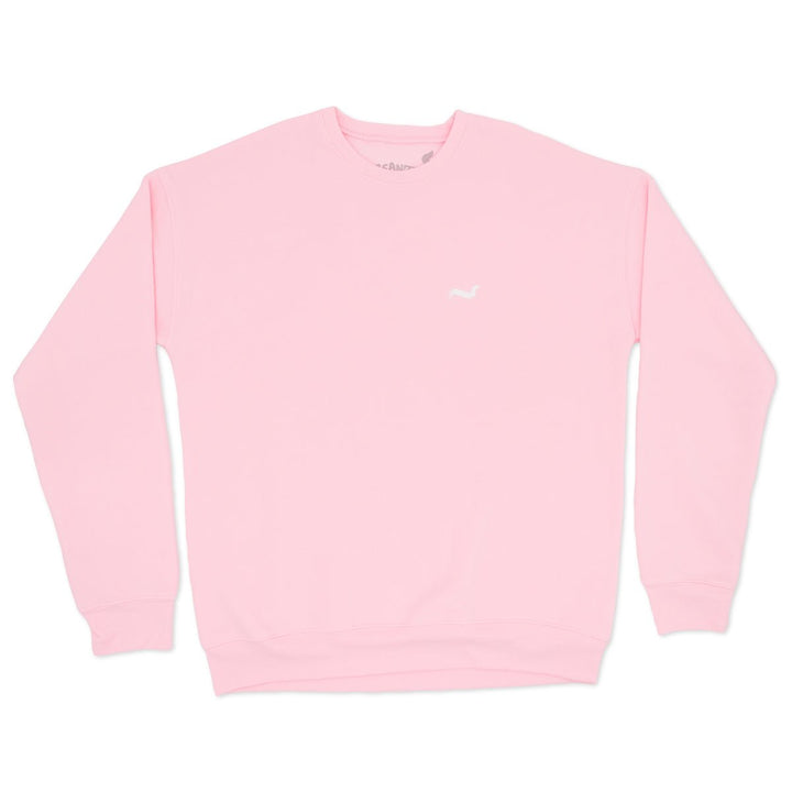 bean goods basics | embroidered unisex premium crew sweatshirt | ween pink - bean goods