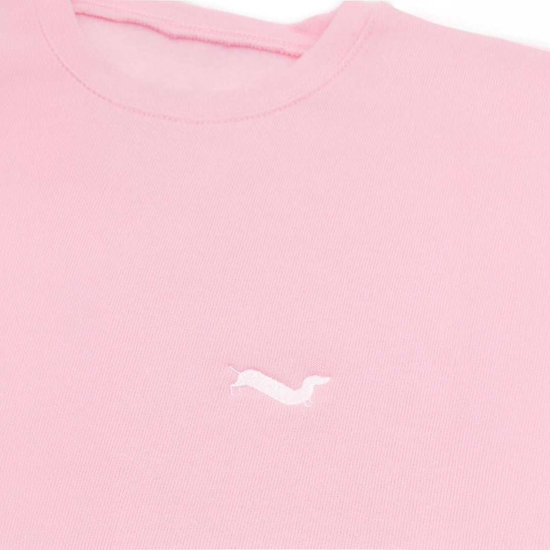 bean goods basics | embroidered unisex premium crew sweatshirt | ween pink - bean goods