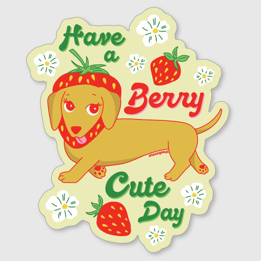 berry cute sticker - bean goods