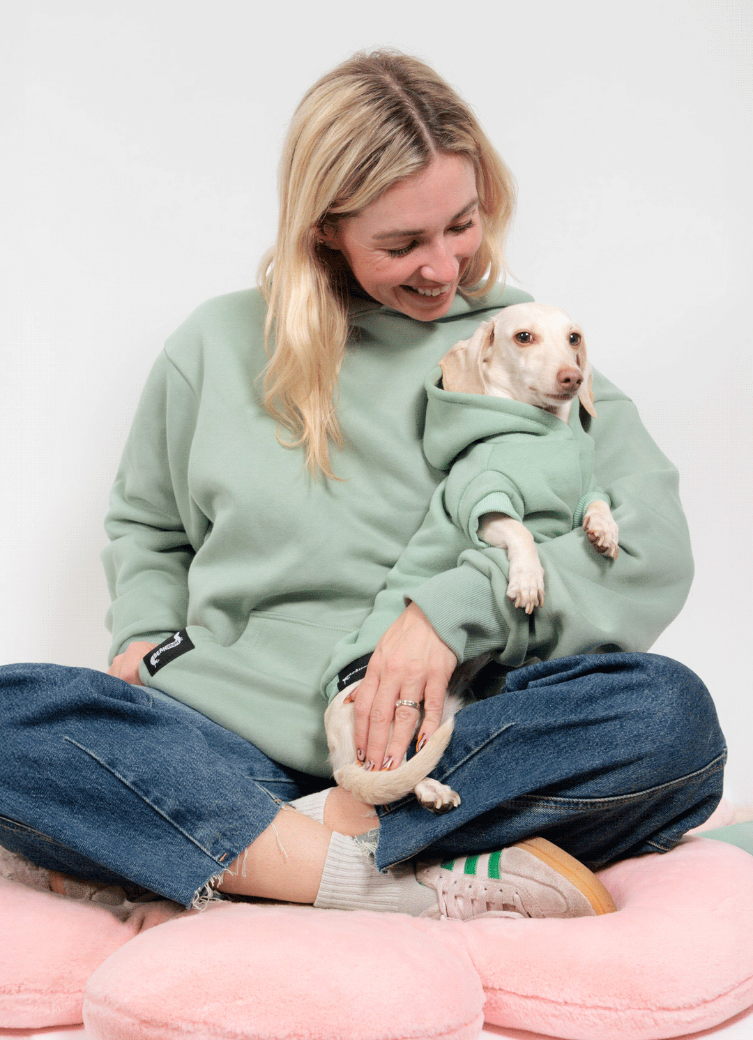 bean goods basics hoodie | sage