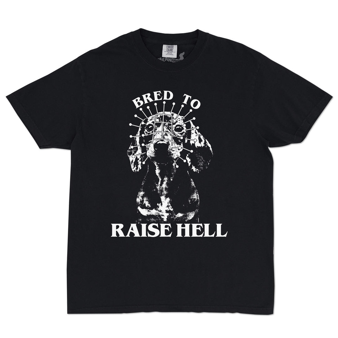 bred to raise hell unisex tee - bean goods