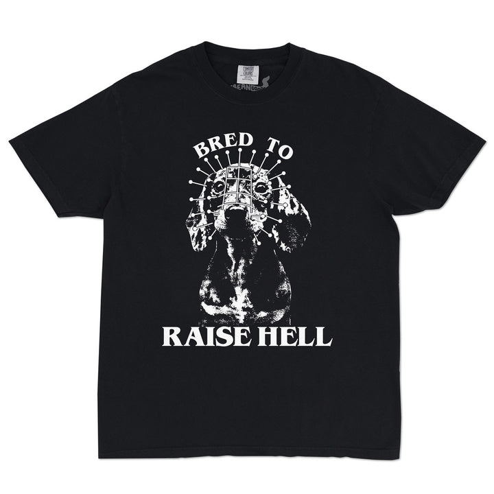 bred to raise hell unisex tee - bean goods